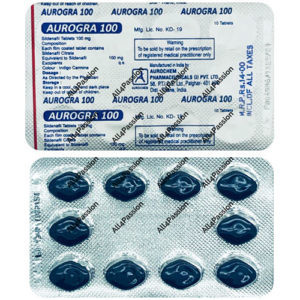 Aurogra 100 mg (sildenafil citrate)