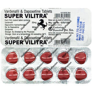 Super Vilitra (vardenafil + dapoxetina)