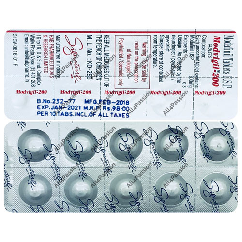 Modvigil-200 mg (modafinilo)