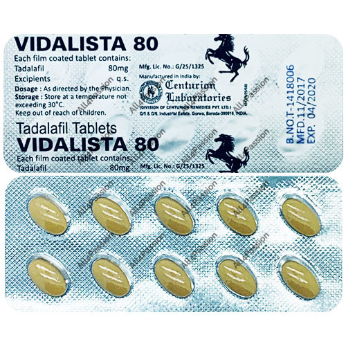 Vidalista 80 mg (tadalafil)