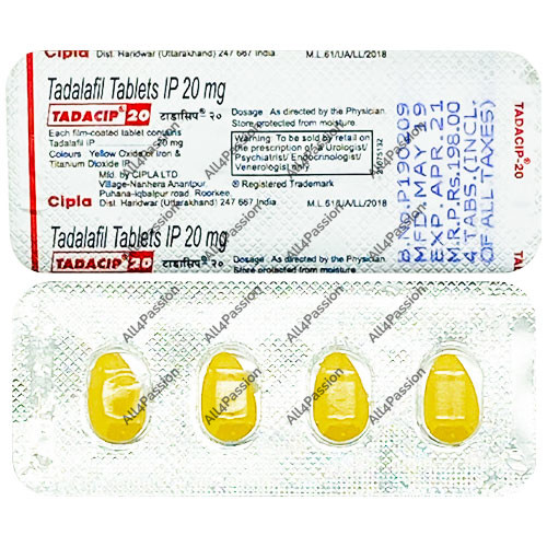 Tadacip 20 mg (Tadalafil)