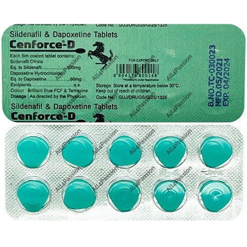 Cenforce-D (citrate de sildénafil + dapoxétine)